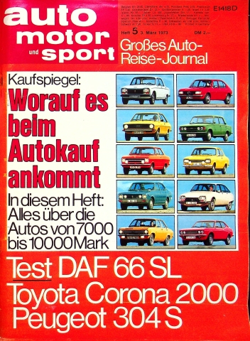 Deckblatt Auto Motor und Sport (05/1973)